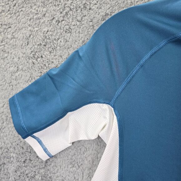 Tommie Copper Men's Compression Raglan Blue Lycra Spandex Copper T=Shirt Size S - Picture 2 of 13